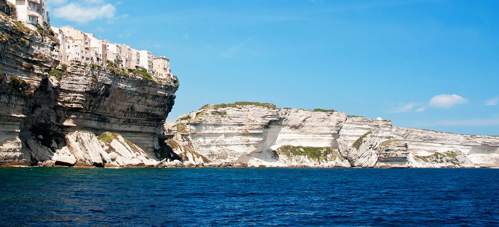 Falaises de Bonifacio pendant l’Ultra-Triathlon Napoléon