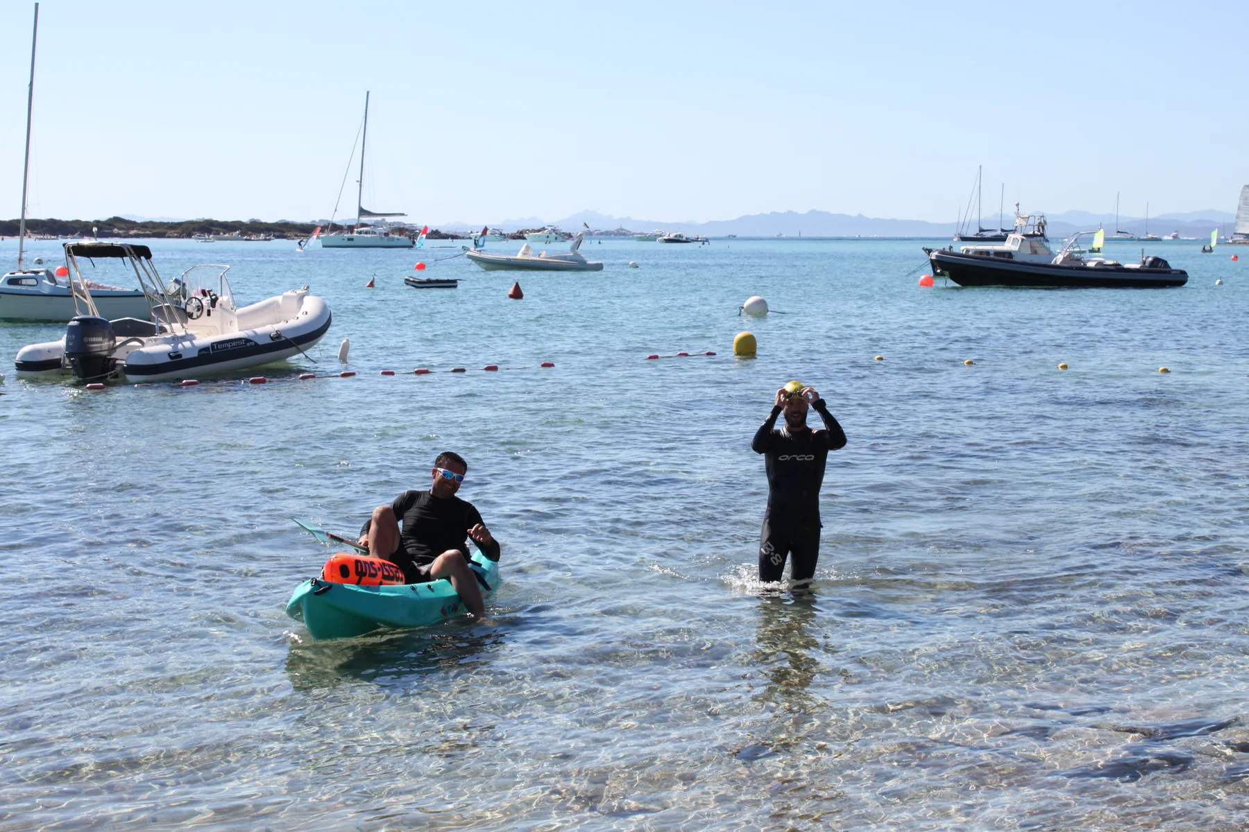 Mise à l’eau pour la traversée