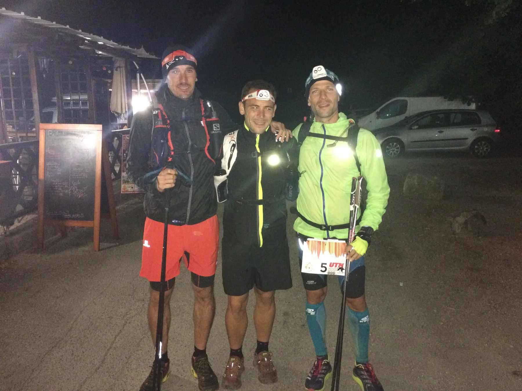 Équipe de nuit sur le GR20