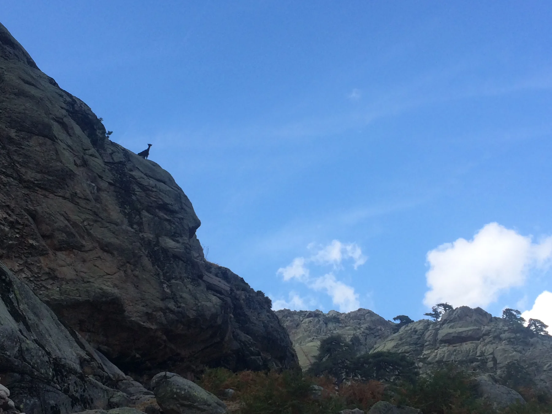 Montagne corse pendant l’UTN