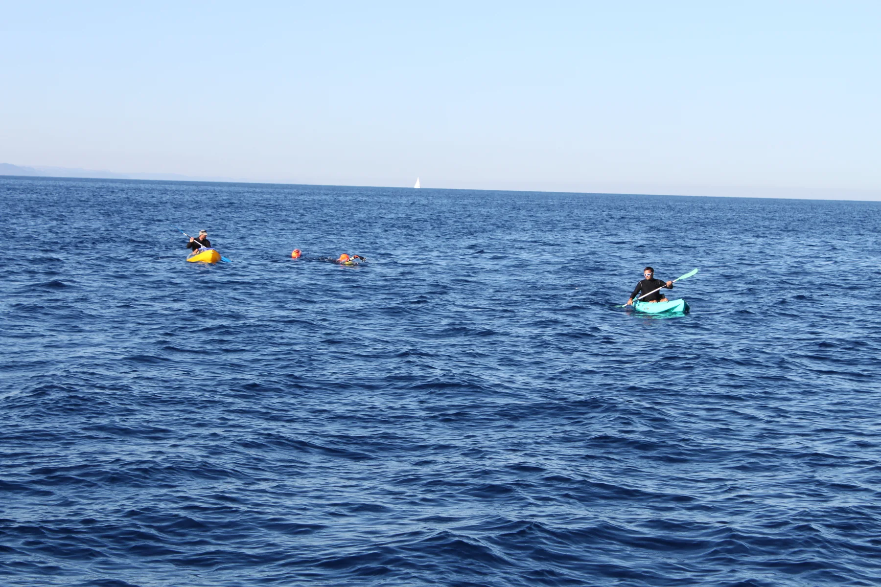 Nage longue en mer
