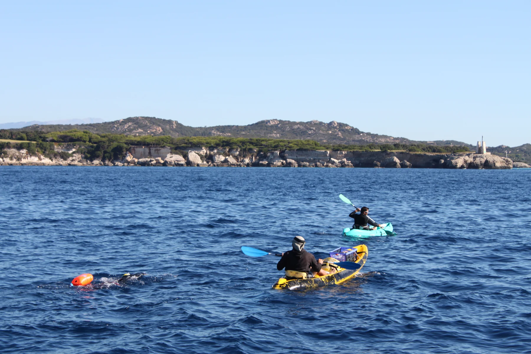 Traversée à la nage entre la Sardaigne et la Corse pendant l’Ultra-Triathlon Napoléon